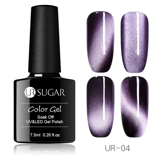 5D Cat Eye UV Gel 4 Ur Sugar 9D глаз хамелеона кота Гель-лак для ногтей УФ Магнитный Гель-лак золотой цвет замачиваемый УФ светодиодный Гель-лак для ногтей маникюрный лак - Цвет: 5D Cat Eye UV Gel 4