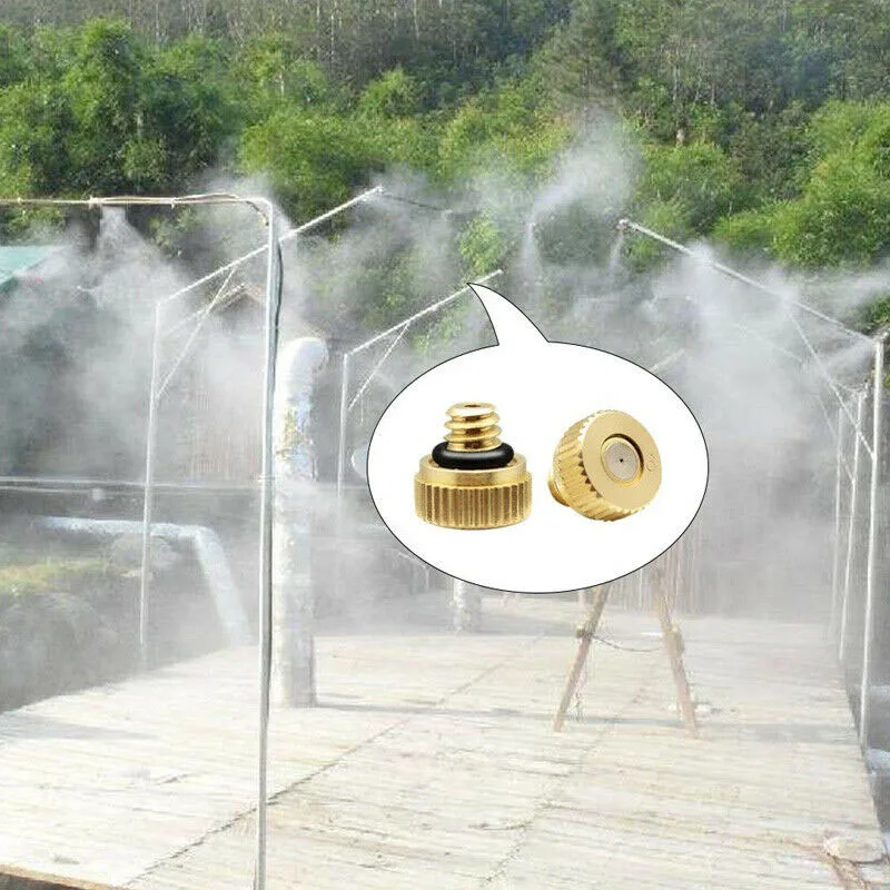 

21Pcs Misting Nozzles Kit Fog Nozzles for Patio Misting System Outdoor Cooling System Garden Water Mister