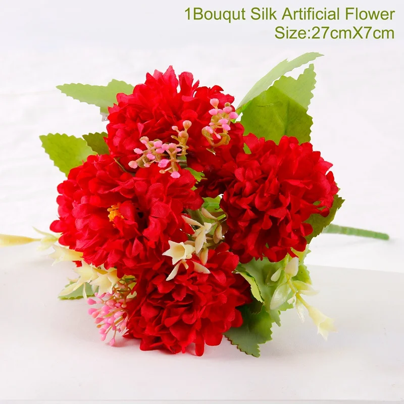 bouquet 4 Искусственные цветы букет для украшения пионы шелковые цветы искусственные Весенние Свадебные Декоративные искусственные цветы украшение дома - Цвет: bouquet 4