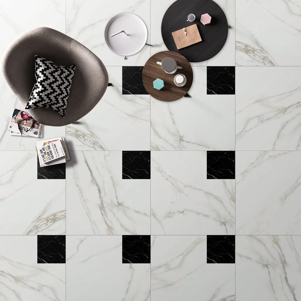 20 pcs/Set PVC Self-adhesive Ceramic Tile Sticker Removable Art Wall Decals Simulation Marble Waterproof Plane | Дом и сад