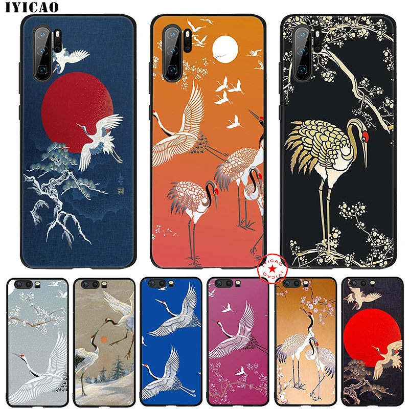 IYICAO кран Китай японский стиль Мягкий чехол для huawei P30 P20 P10 P9 P8 Lite Pro P Samrt Z Plus 2019 2018 2017
