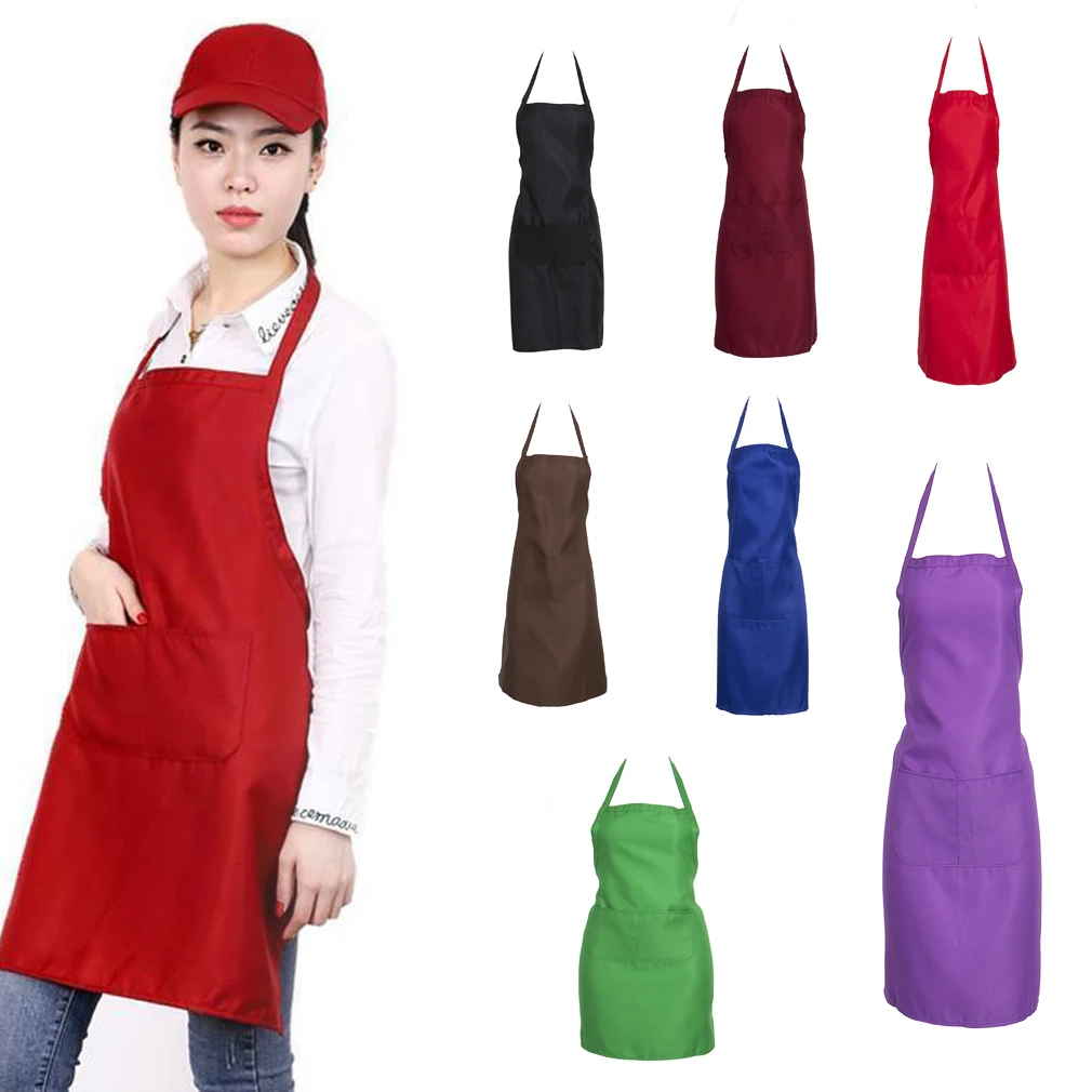 Водонепроницаемые маслостойкие фартуки унисекс из ПВХ для кухни готовки сада