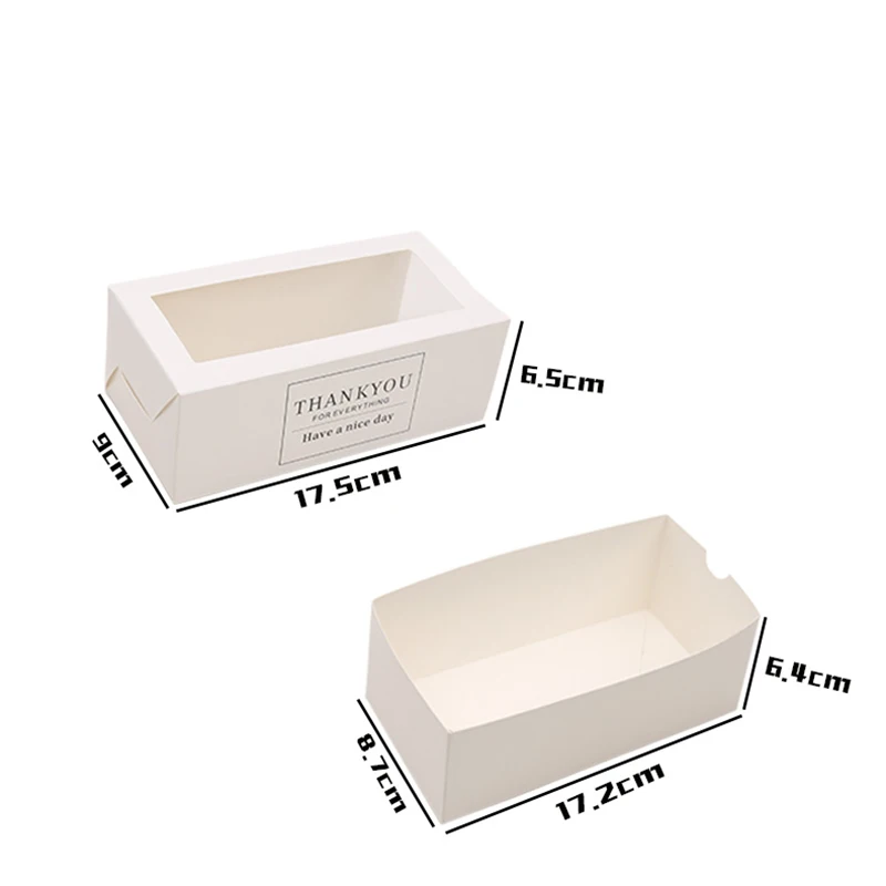 50 шт. коробки для тортов из крафт-бумаги с окном спасибо хлебобулочных изделий