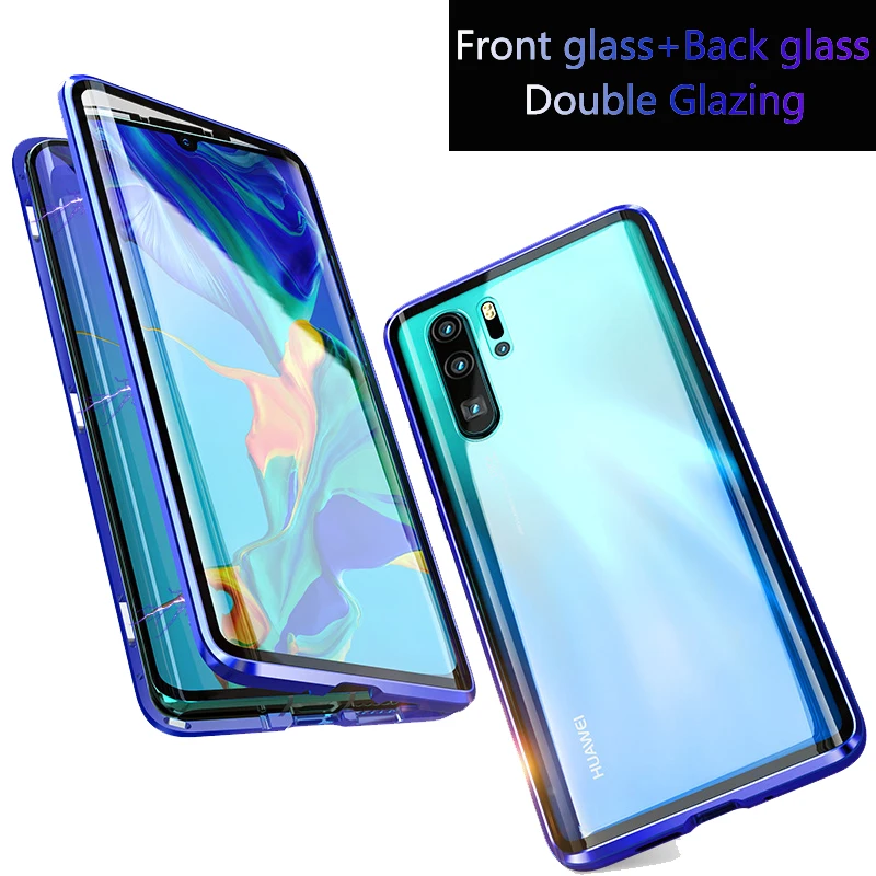 Роскошный Магнитный флип чехол для huawei Honor 9X 9 XPro двусторонний телефона из