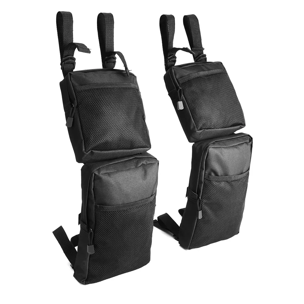 

1 Pair 600D Black Waterproof Cargo Storage Hunting For Fender Side Bags For ATV UTV 4-Wheeler Universal Motorcycle Mudguard