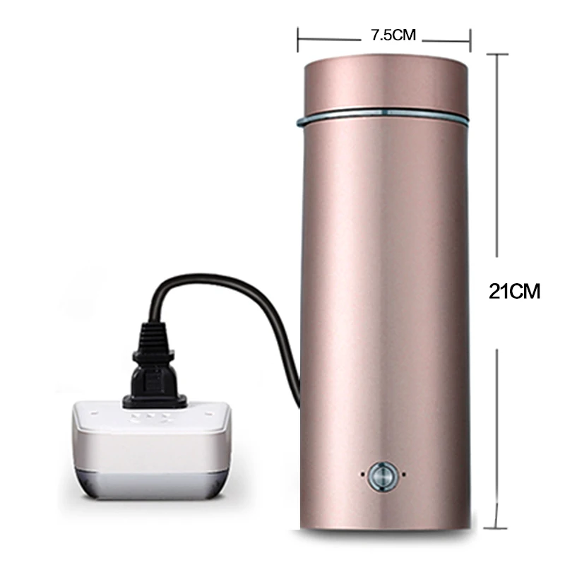 Portable mini Electric Kettle water thermal heating boiler travel Stainless Steel tea pot coffee milk boiling cup 220V