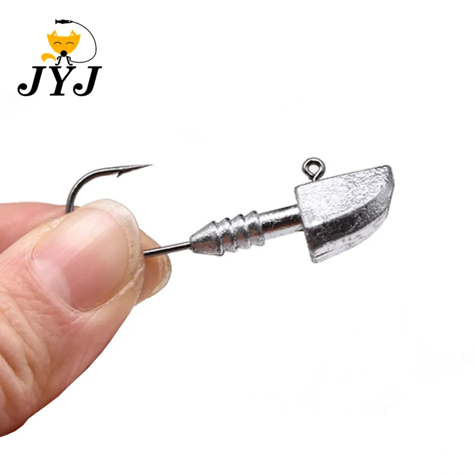 

3g 6g 8g 11g 14g 5pcs a lot Triangle Head Hook Lure Hook Jig Head for soft worm Fishing Tackle Hooks