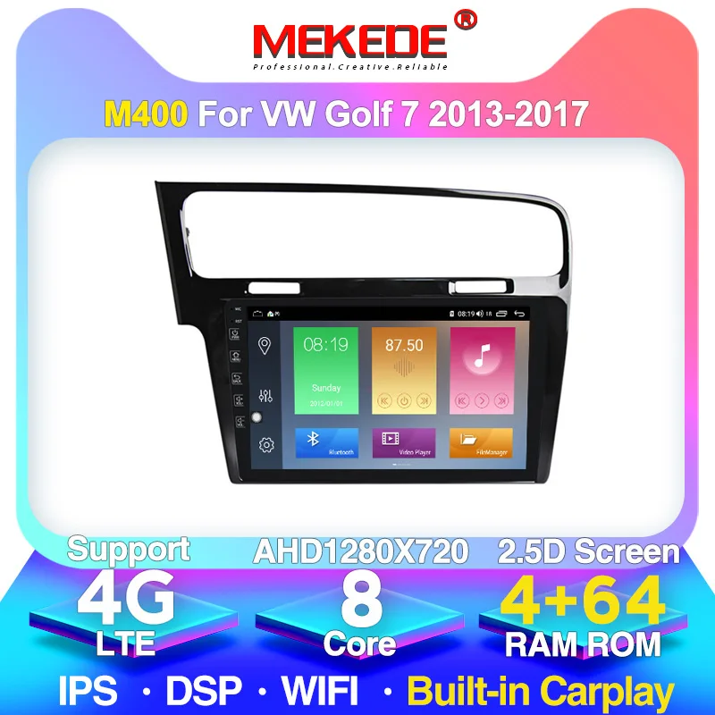4GLTE 4 + 64G Android 10 0 IPS экран Автомобильный мультимедийный dvd плеер для Фольксваген