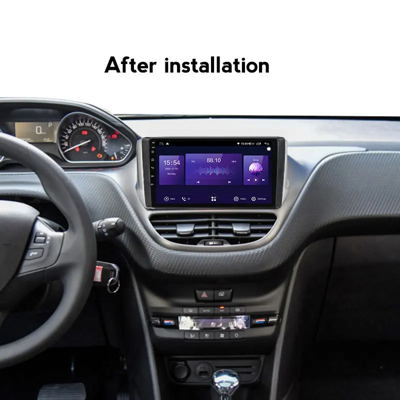 Günstig Lüfter DSP Carplay Android11 6 + 128G Auto Radio Multimedia Video Player Navigation GPS Für Peugeot 208 2008 2014-2016 BT SWC
