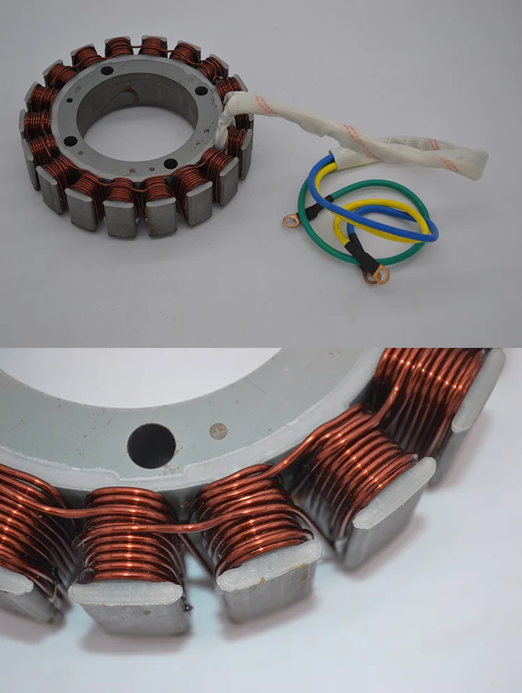 Расширитель диапазона генератор статор ротор 2KW3KW4KW5KW6KW7KW8KW 48v60v72v 18-полюсный