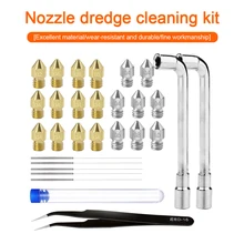 0.4mm MK8 Brass Stainless Steel Nozzles Cleaning Needles Extruders 0.35mm Wrench Kit for for Ender 2/3/5 3D Printer Parts