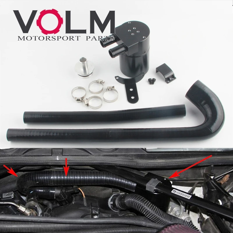 Резервуар Для Масла из черного алюминиевого сплава с шлангом радиатора для BMW 125i