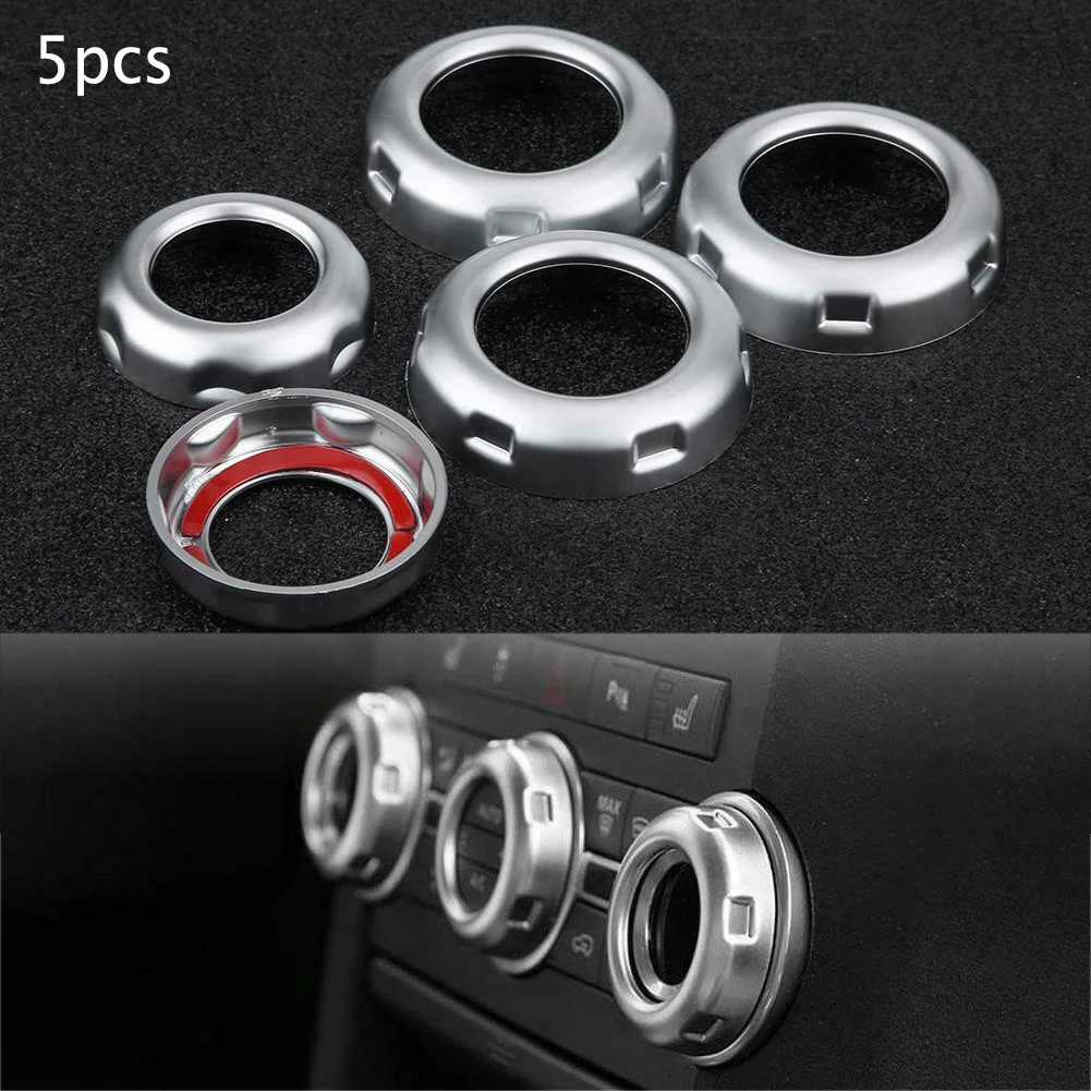 5 шт. серебристые кнопки для регулировки громкости автомобиля|Лепнина интерьера|