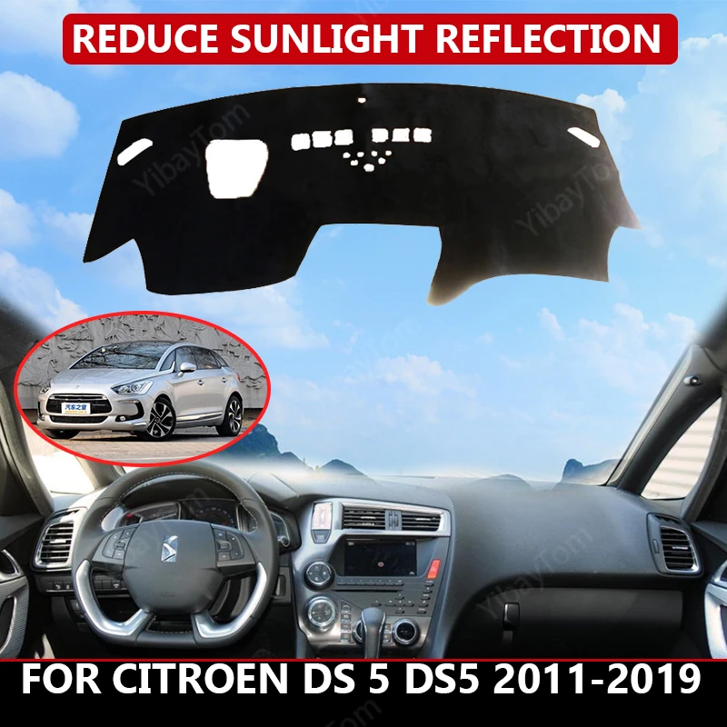 

for Citroen DS 5 DS5 2011-2019 Car Dashboard Cover Mat Auto Sun Shade Cushion Pad Interior Protector Carpet Trim Accessories