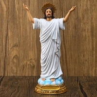 8 86 inch tall jesus statue sacred rebirth figure resin sculpture christian religious gift easter home chapel decoration