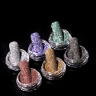 Кристаллическая пудра для дизайна ногтей в салоне Интернета знаменитости Новые блестящие стеклянные микро-Алмазные Блестки для ногтей ювелирные изделия алмаз