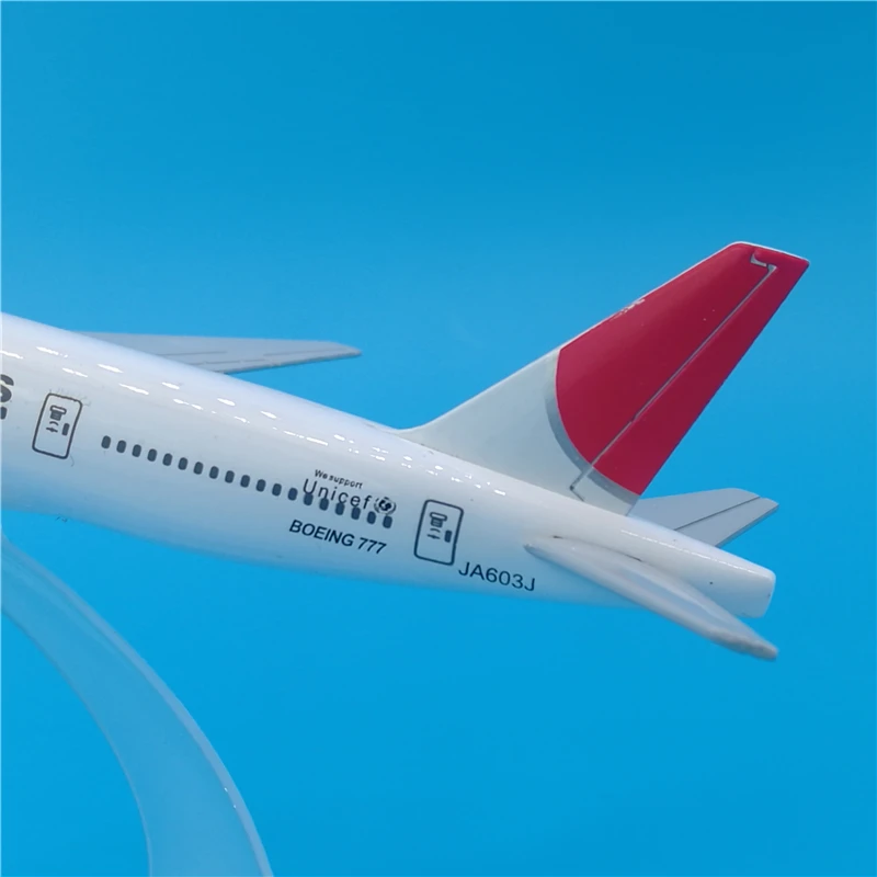 16 см масштаб 1:400 модель самолета авиакомпании JAL Japan Airlines Боинг B777 цинковый сплав