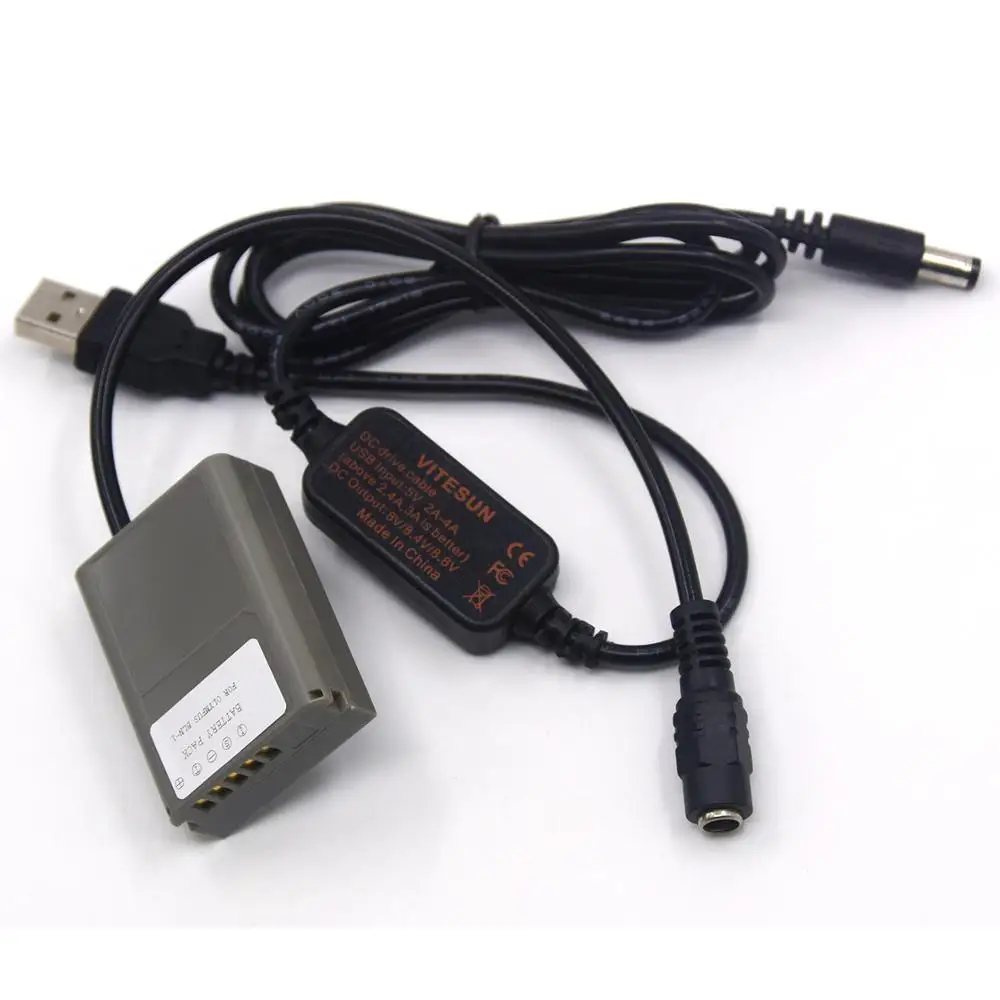 Power Bank 5V USB cable adapter+PS-BLN1 BLN-1 Dummy Battery for Olympus Camera OM-D E-M5 II 2 E-M1 PEN E-P5