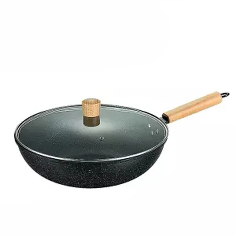 Wok антипригарная сковорода без дыма сковорода газовая плита Универсальная кухонная железная кастрюля домашняя сковорода кухонные кастрюли и сковороды яичный поддон для сковороды