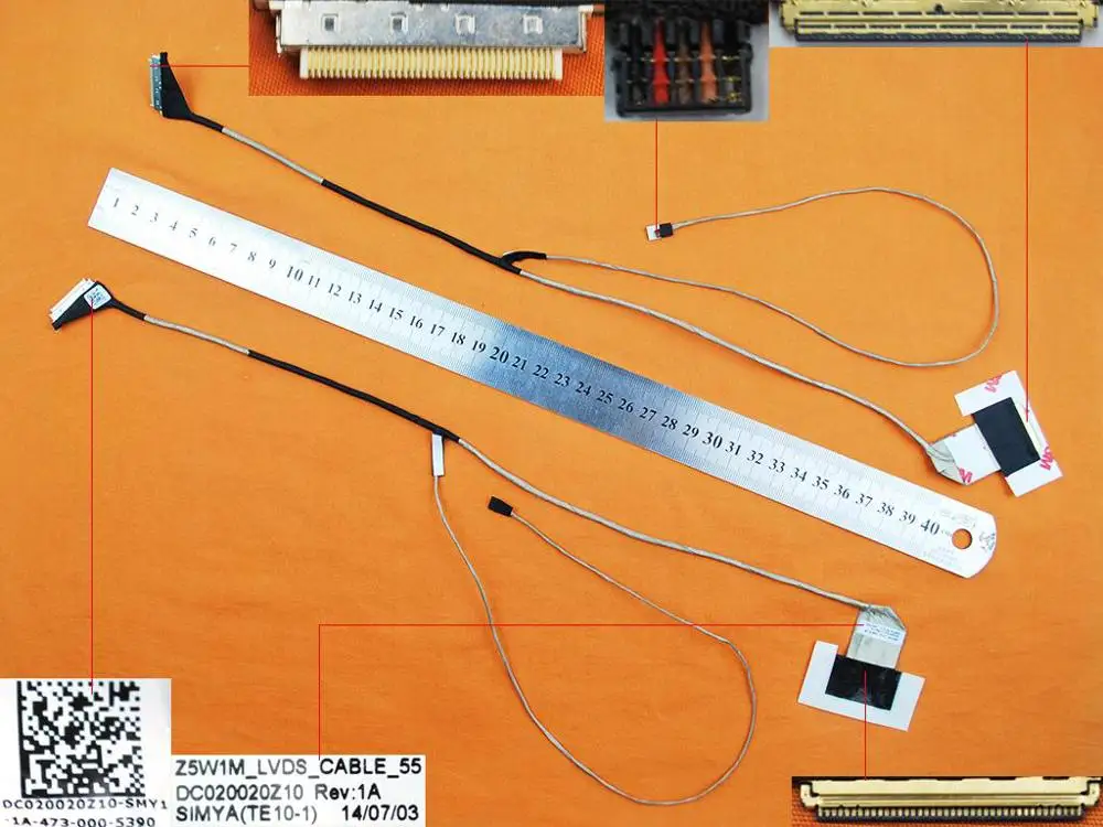 

New LCD LED Video Flex Cable For Acer Aspire E15 ES1-511 Gateway NE511 Z5W1M，ORG PN:DC020020Z10