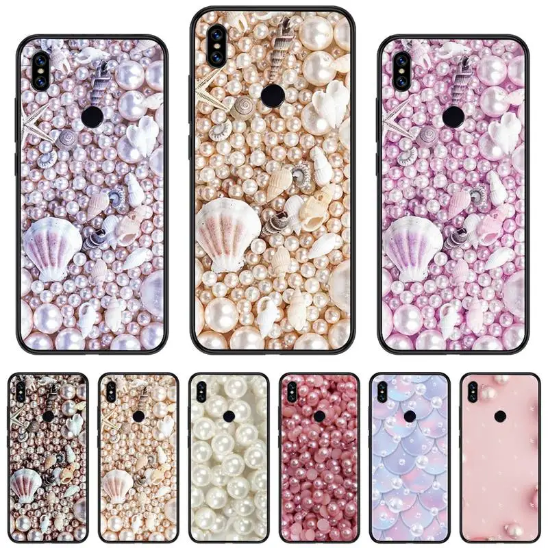 

Pearl bling art design Phone Case For Xiaomi Redmi 7 8 9t a3 9se k20 mi8 max3 lite 9 note 9s 10 pro