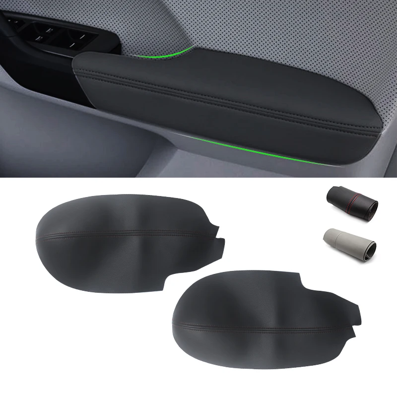 

Для Acura TSX 2009 2010 2011 2012 2013 2014 кожа из микрофибры 2 шт. отделка панели подлокотника для салона автомобиля