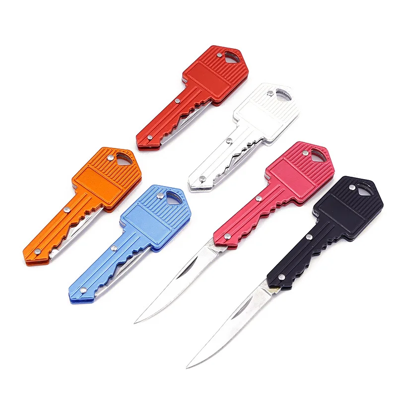 Mini Key Knife Letter Camp Outdoor Keyring Ring Keychain Fold Open Opener Pocket Package Survive Gadget Multi Tool Blade Box Kit |