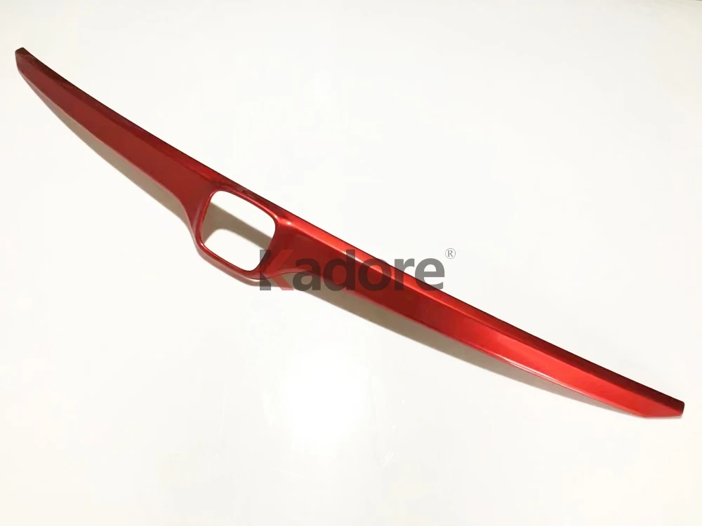 For CRV CR-V Carbon Fiber Trim Rear Trunk Lid Cover Tailgate Strip Back Door Boot Garnish Accessories