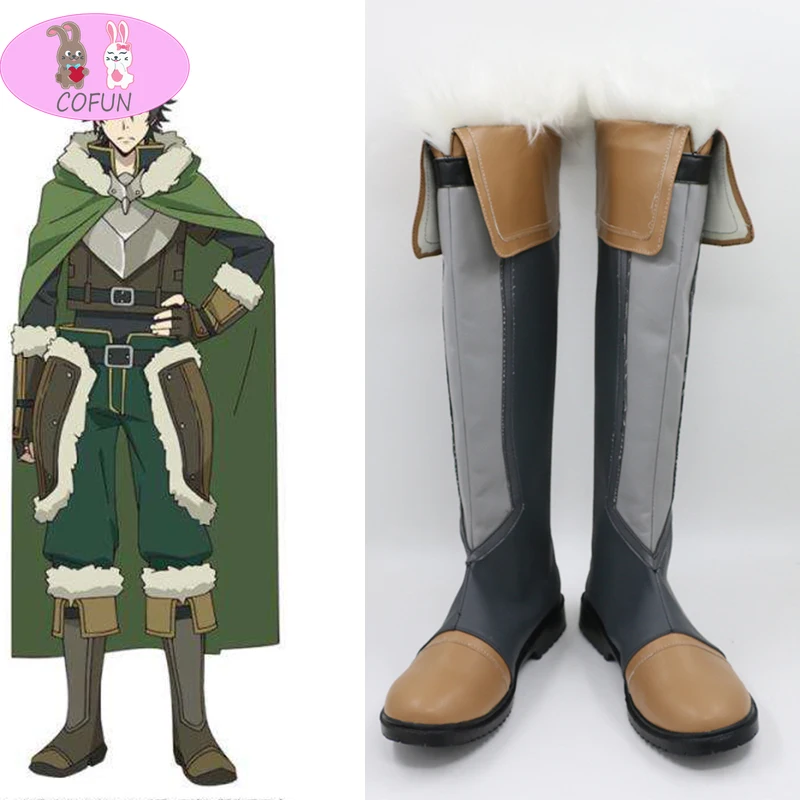 

COFUN The Rising Of The Shield Hero Naofumi Iwatani Tate no Yuusha no Nariagari Customized Boots Anime Cosplay Costume Shoes