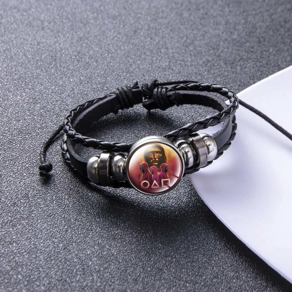 

Squid Game Adjustable Bracelets Anime Round Six Logo Fahion Jewelry Gifts