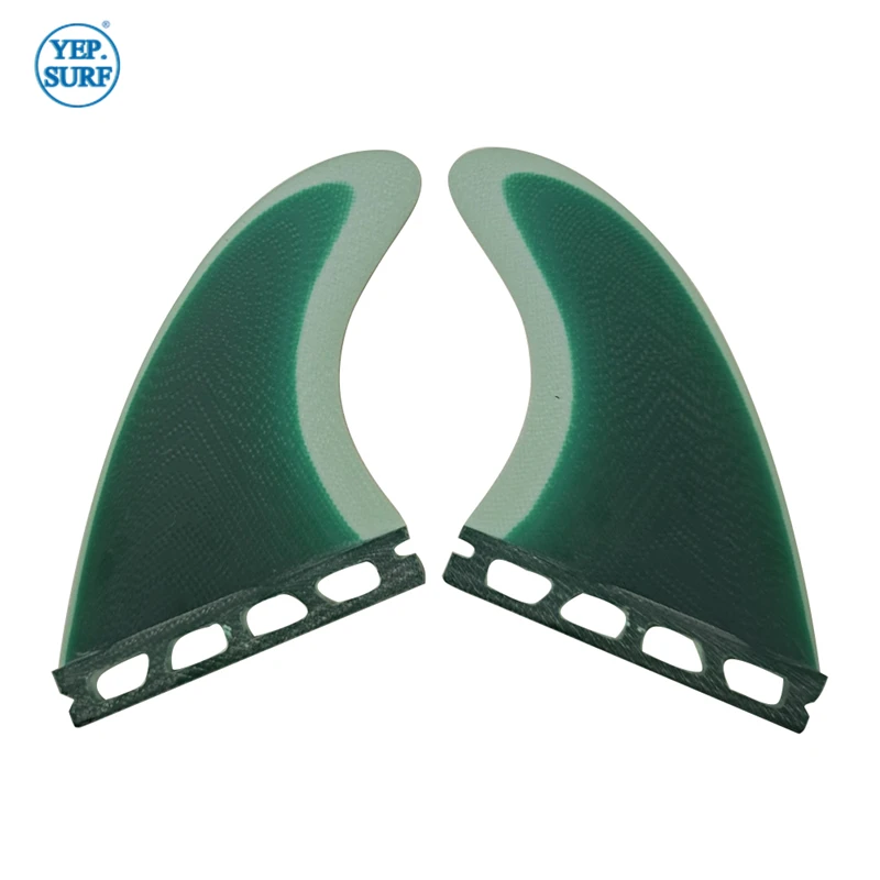 2020 новый дизайн Будущее G5 Серфинг плавник из стекловолокна зеленый цвет двойной