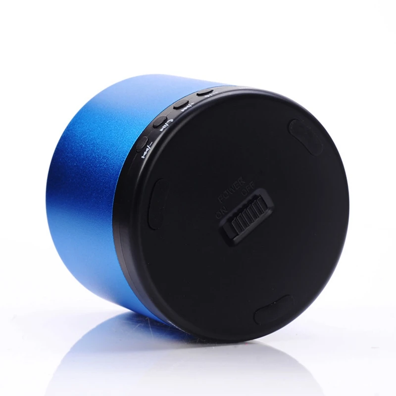 Портативный Bluetooth динамик беспроводной открытый мини-динамик синий металл |