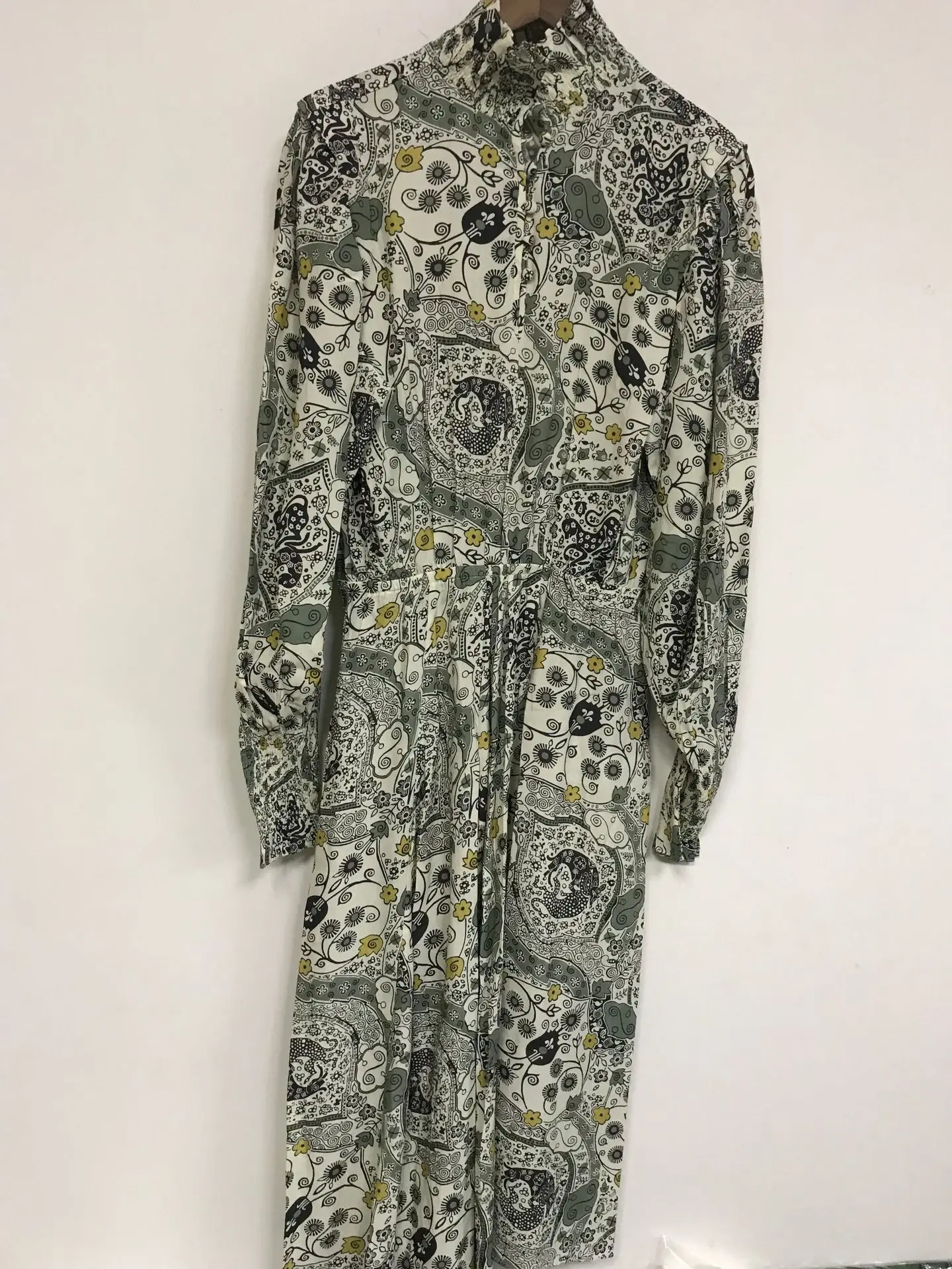 Женское платье ~ 2020 Ранняя весна новый гофрированный воротник рукав фонарик