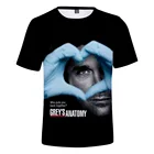 2021 Анатомия страсти футболка для мужчинДамская мода 3d Футболка с принтом Анатомия подарки, футболки для детей, одежда, повседневный костюм с изображением героев, топы