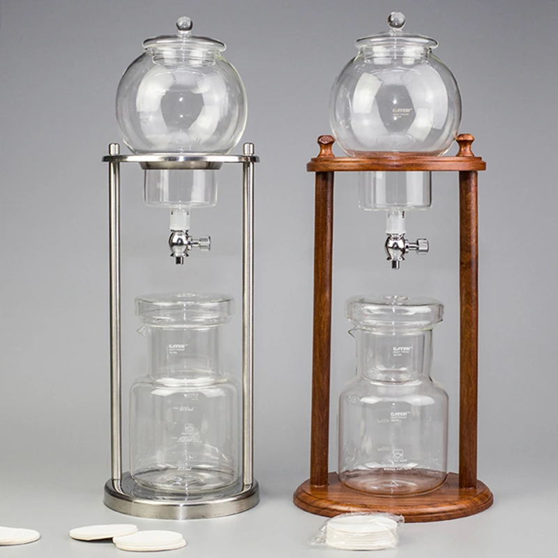 

600ml 1000ml Cold Brew Drip Coffee Maker Reusable Glass Filter Tools Espresso Dripper Coffee Pot Ice Water Drip Coffee Machine