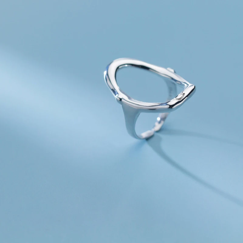 Modian Аутентичные 925 Серебро Золото Цвет нерегулярные выдалбливают овальное