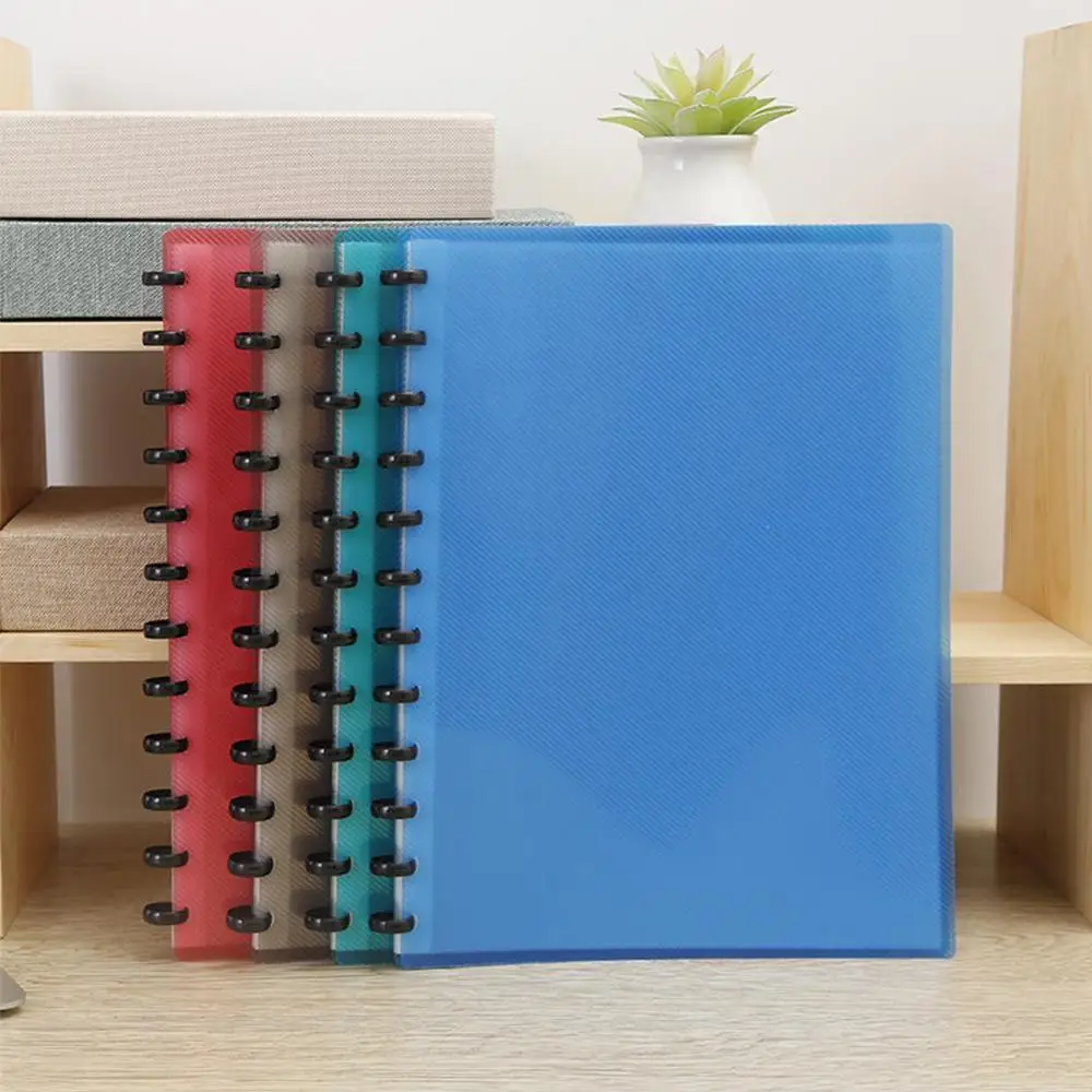 

12hole A4 Loose-leaf Bag Rotating Folder Color Booklet Student Music Folder Business Office Stationery Supplies