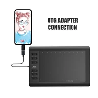 new ho graphic drawing tablet 10 x 6 inch g10 digital tablet drawing with 22 smart buttons support mobile phone computer