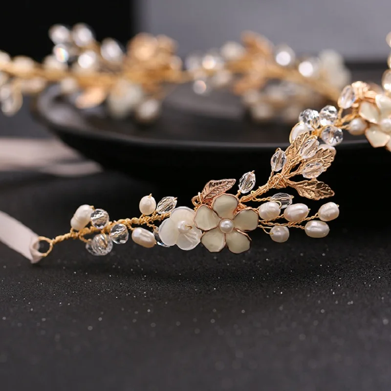 Женская повязка на голову с пресноводным жемчугом | Украшения и аксессуары