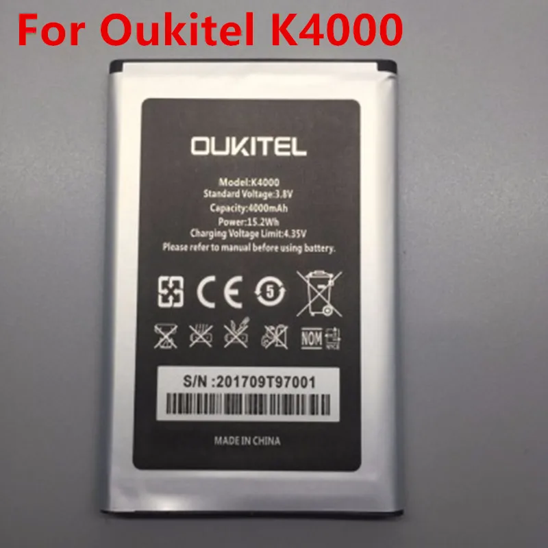 Аккумулятор большой емкости для Oukitel K4000/K4000 pro 4000 мАч | Мобильные телефоны и