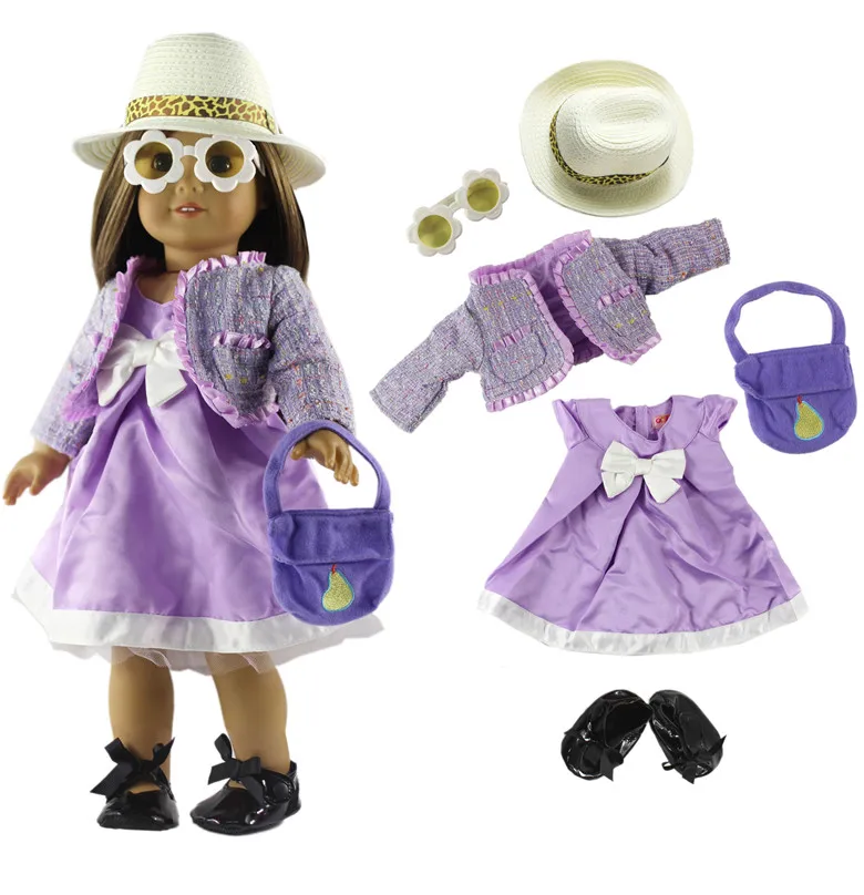 

1 Set Doll Clothes Outfit Clothes shoes for 18 inch American Doll Many Style for Choice A18