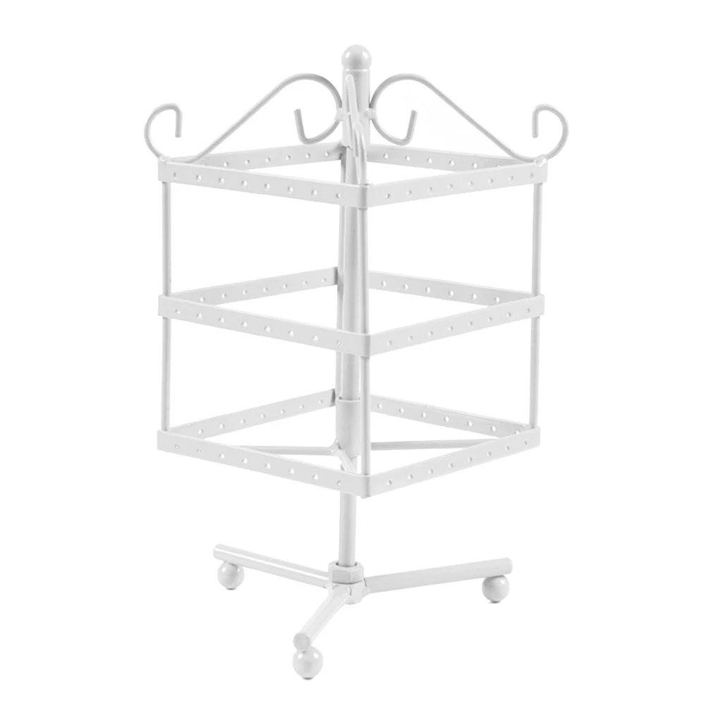 Подвесная вращающаяся подставка для украшений держатель колец и ожерелья