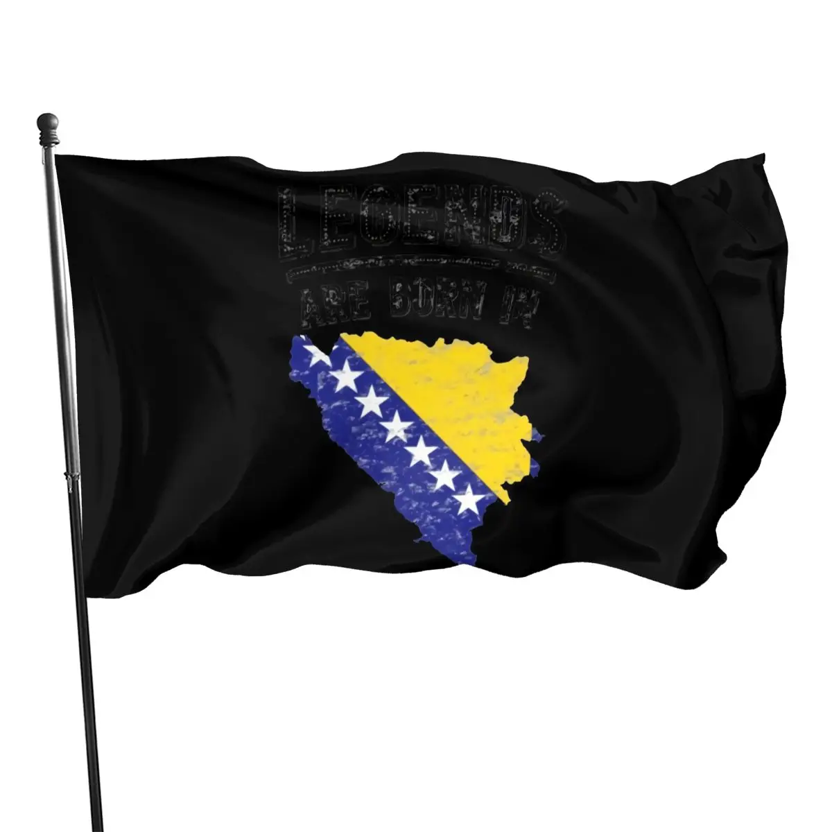 

Legends Are Born In Bosnia And Herzegovina Vintage T Women Men Designs Adults Comical Fitness Youth Flag