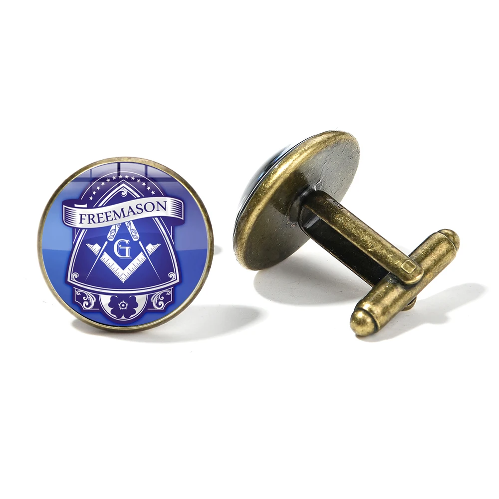 SONGDA Ретро Браслеты шармы Иллюминаты Пирамида запонки в форме глаз для мужские