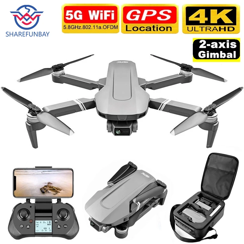 

Система камер F4 Drone GPS 4K 5G HD с механическим карданным подвесом, поддерживает TF-карту, стабилизатор расстояния 2 км, полет 25 мин. VS SG906Pro