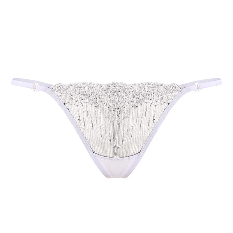 

Lace Women's Transparent Sexy Underwear Shorts Hollowed Out Panties Alluring T-pants Women's Interest T-pants Sexy Thong Men