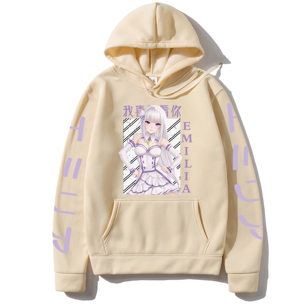 Толстовка мужская с рисунком аниме Re:Zero-start Life in other World |