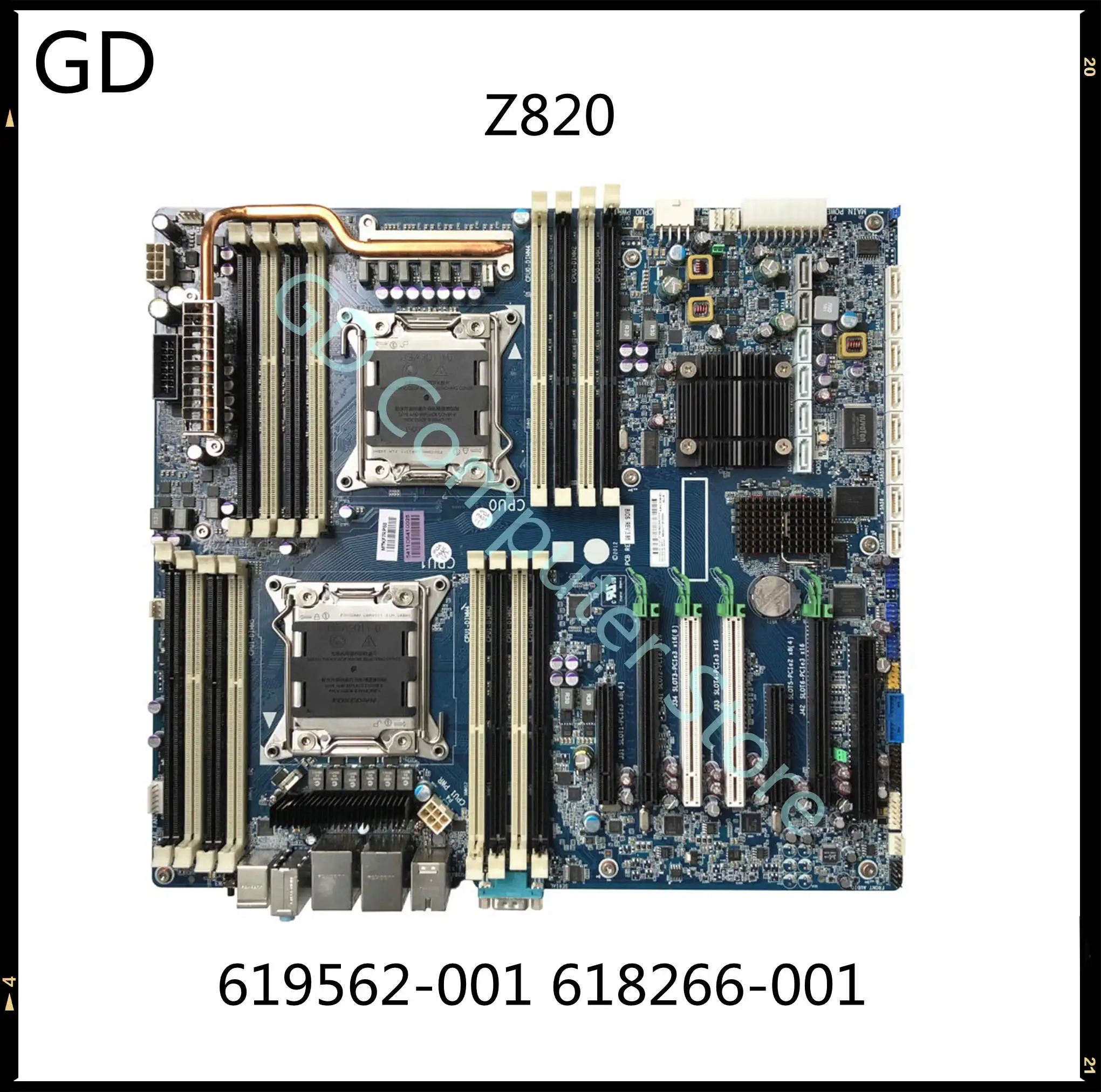 GD оригинал для HP WotkStation Z820 Серверная материнская плата 619562-001 618266-001 X79 LGA 2011