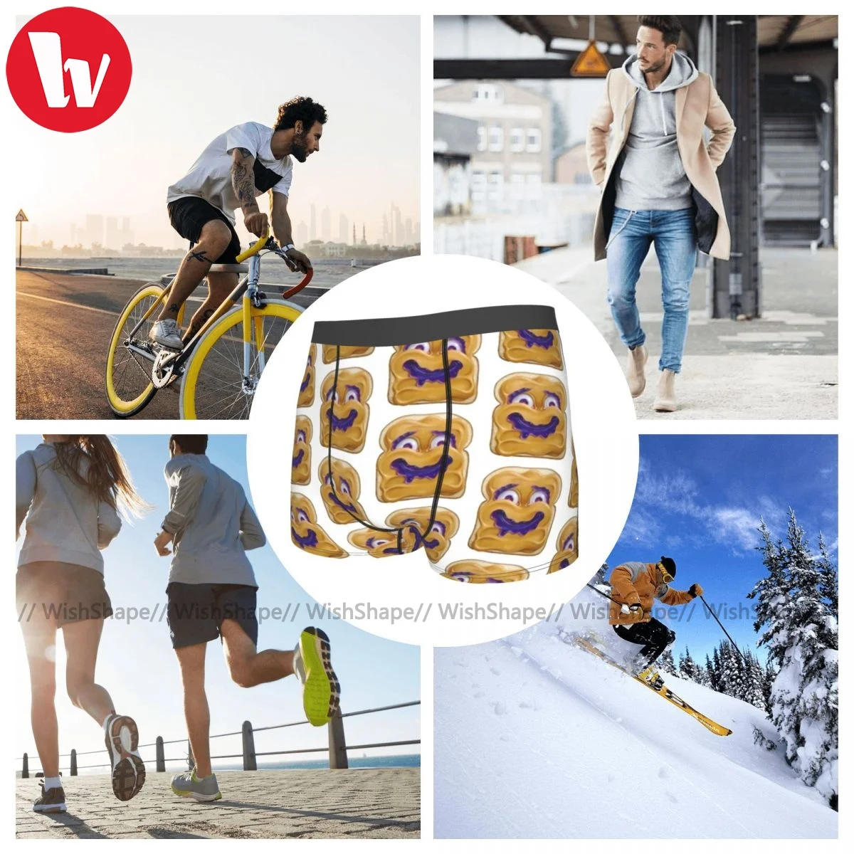 

Surrealism Underwear Sublimation Polyester Pouch Trunk Hot Man Classic Boxer Brief