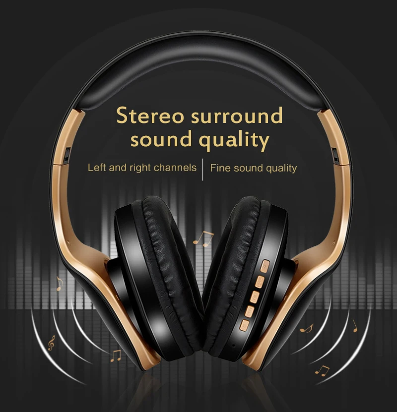 Игровые наушники Bluetooth стерео с объемным звуком музыка фильмы водонепроницаемые